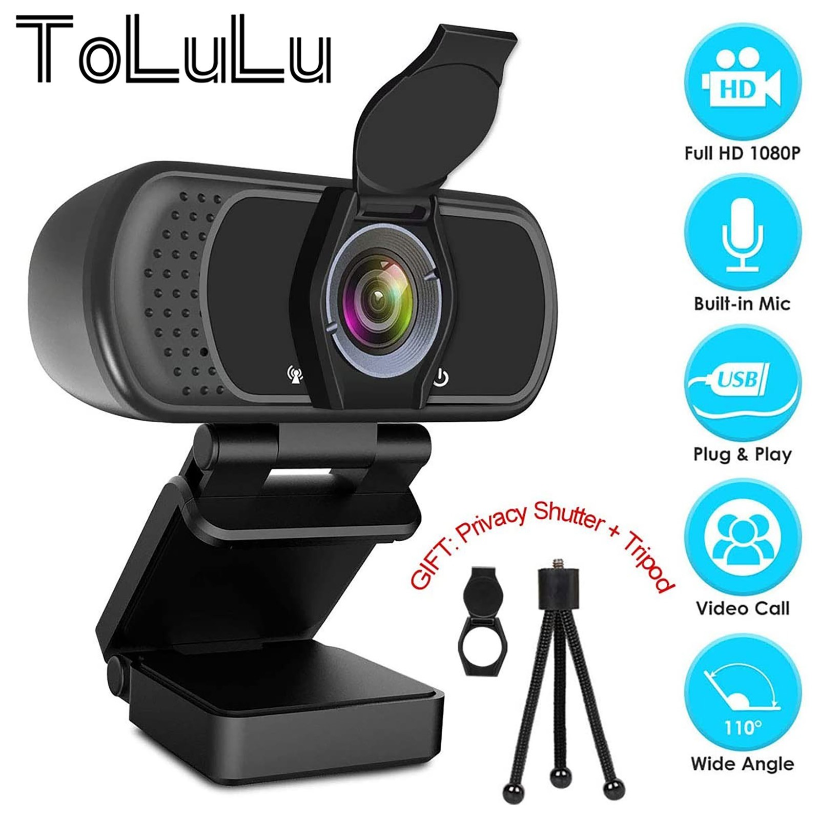 Aquila HD 1080p Fixed Focus Webcam