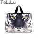 17 Inch White Tiger Face Sleeve Bag